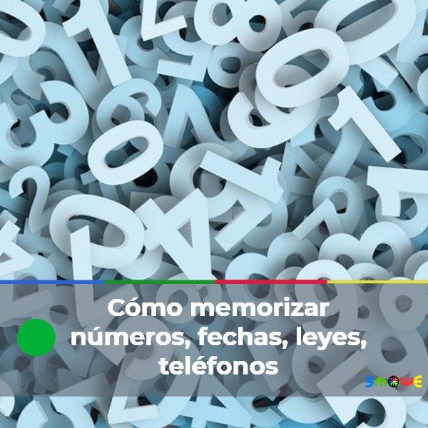 Cómo memorizar números, fechas, leyes, teléfonos