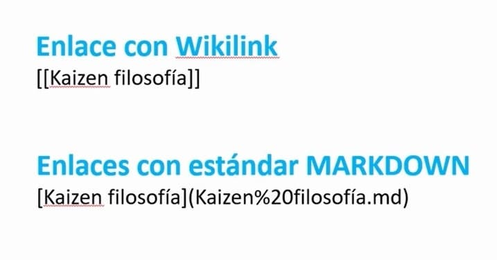 Enlace Wikilink y enlace Markdown