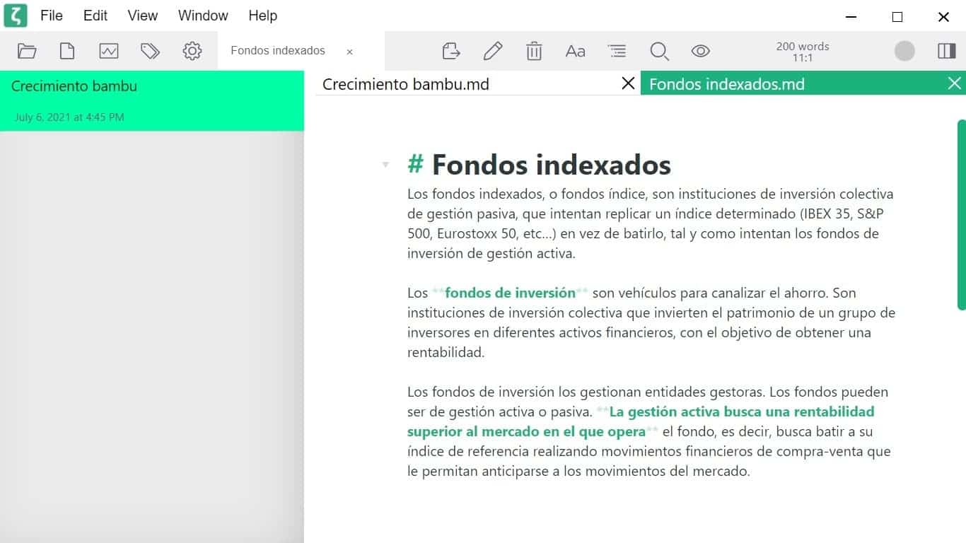 Nota fondos indexados de Obsidian migrada a Zettlr