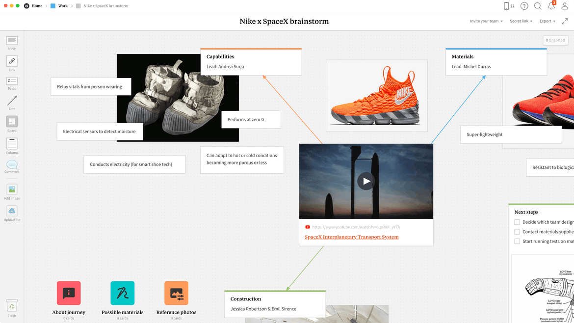 Representación visual con imágenes y vídeos.
