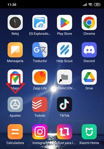 Ajustes del móvil - Tutorial Google Keep 2023 en español