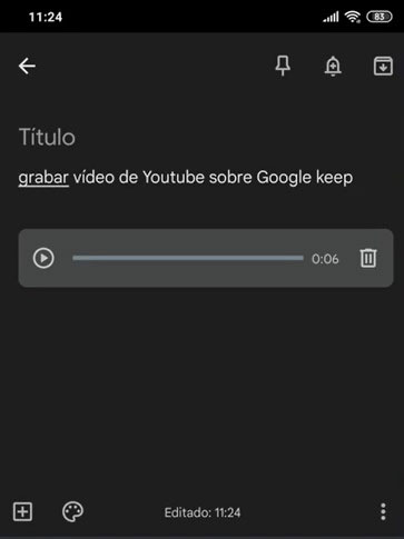 Nota de voz - Tutorial Google Keep 2023 en español