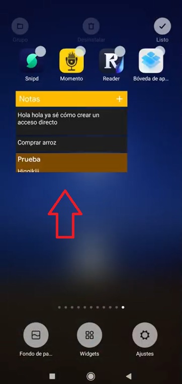 Widget lista de notas - Tutorial de Google Keep 2023 en español