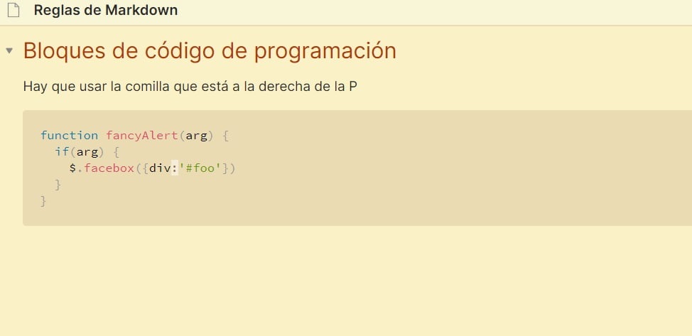 bloque de código de programación - Vista previsualización