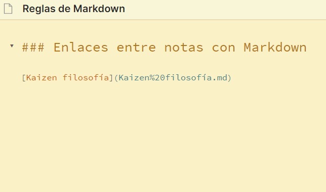 Enlaces internos con Markdown