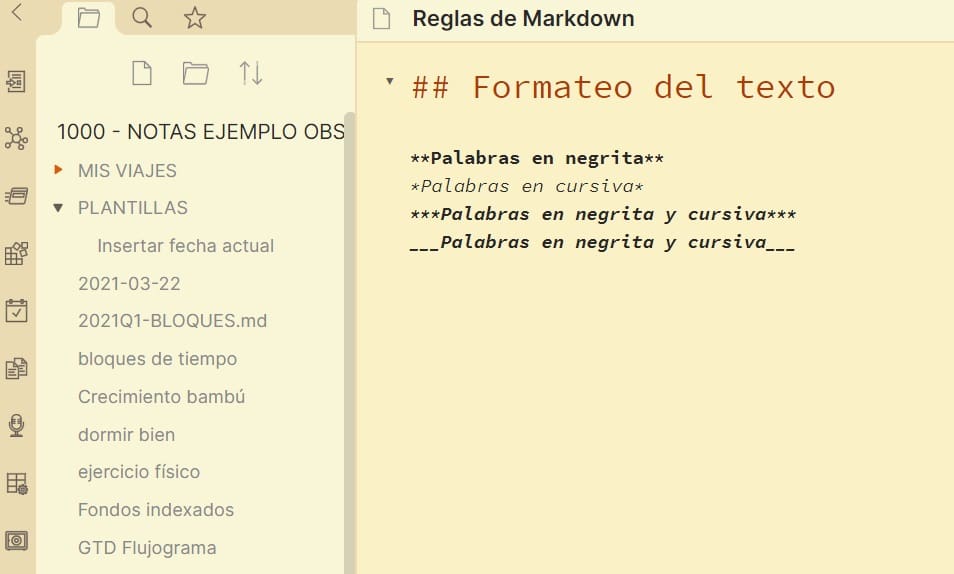 Tutorial Markdown en español - Negrita y cursiva